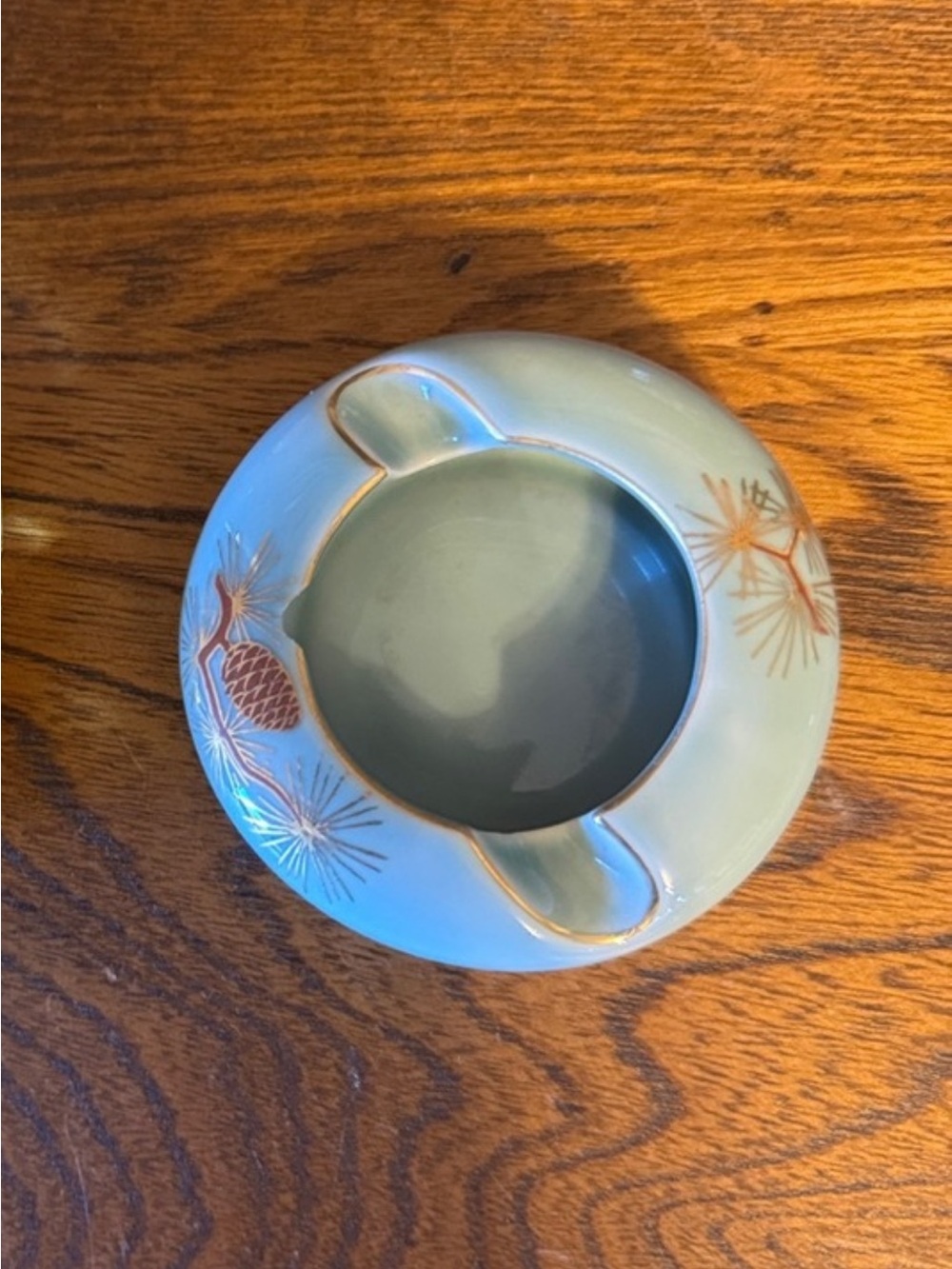 Arita Fukagawa hand painted made in Japan 3” (used as ashtray or for chopsticks)